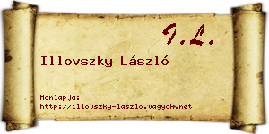 Illovszky László névjegykártya
